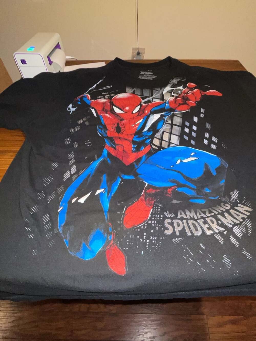 Marvel The Amazing Spider-Man Graphic T-Shirt Size 2XL Black